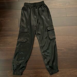Carmar silk black joggers